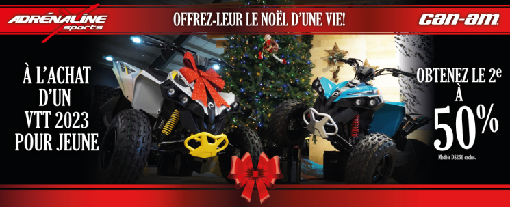 Promotion VTT Can-Am pour enfants